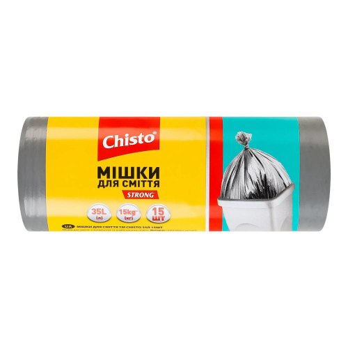 Пакети для сміття Chisto Strong, 35л, 15шт (4823098407775)
