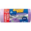 Пакети для сміття Фрекен БОК Стандарт, із затяжкою, 35л, 50шт, фіолетові (4823071631029)