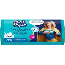 Пакети для сміття Pani Blysk, з вушками, 35л, 30шт (4823071661149)