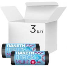 Пакети для сміття Добра Господарочка, міцні, 60л, 22шт, чорні (4820086521796)
