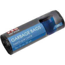 Пакети для сміття PROservice Standard HD, 120л, 20шт, чорні (4820048486316)