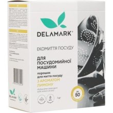 Порошок для миття посуду в посудомийці DeLaMark, з ароматом лимона, 1кг (4820152332523)