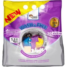 Пральний порошок Wash&Free Universal, з ароматом Жасмін та лаванда, з марсельським милом, 1.5кг (4262396140883)