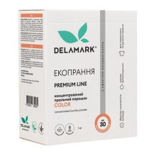 Пральний порошок DeLaMark Premium Line Color, з ефектом кондиціонера, 1кг (4820152330970)