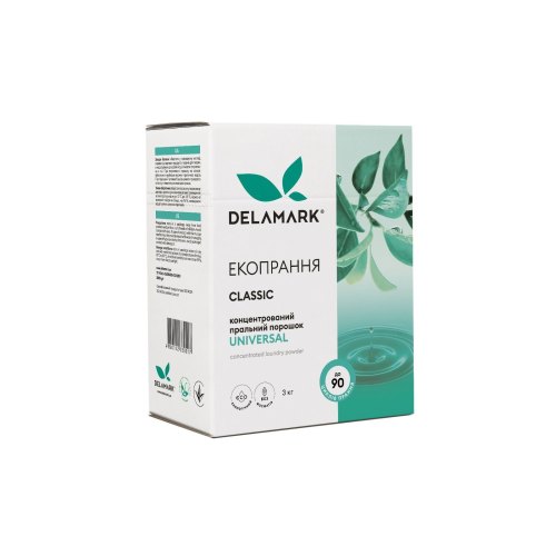 Пральний порошок DeLaMark Universal, 3кг (4820152330017)