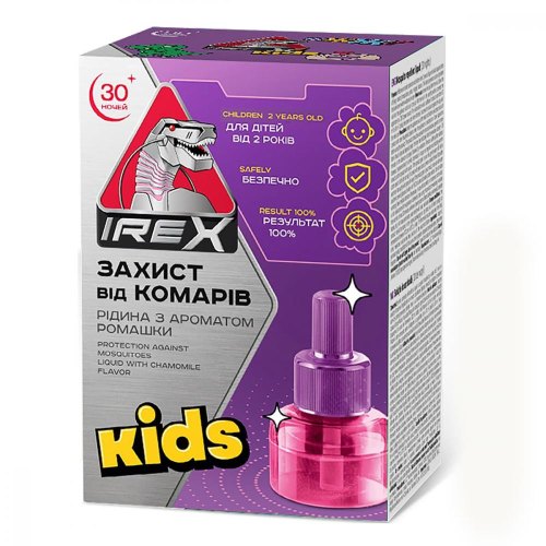 Рідина для фумігатора iRex Kids, від комарів, на 30 ночей (4820184442450)