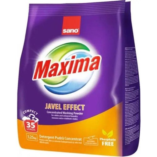 Пральний порошок Sano Maxima Javel Effect, 1.25кг (7290000288109)