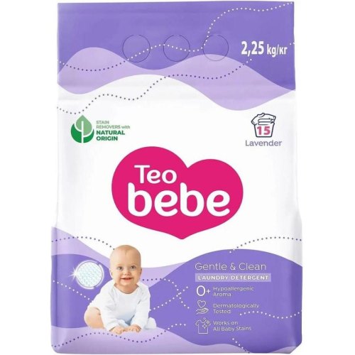 Пральний порошок Teo bebe Gentle & Clean Lavender, 2.25кг (3800024048449)