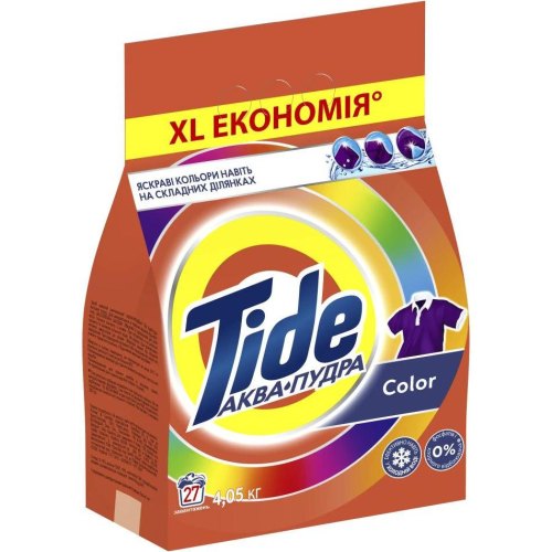 Пральний порошок Tide Аква-Пудра Color, 4.05кг (8006540535301)
