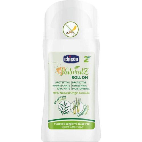 Лосьйон від комах Chicco Naturalz, ролик від комарів, 60мл (8058664166350)