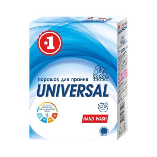 Пральний порошок 1, з ароматом Гірська свіжість, для ручного прання, 300г (4820270631447)