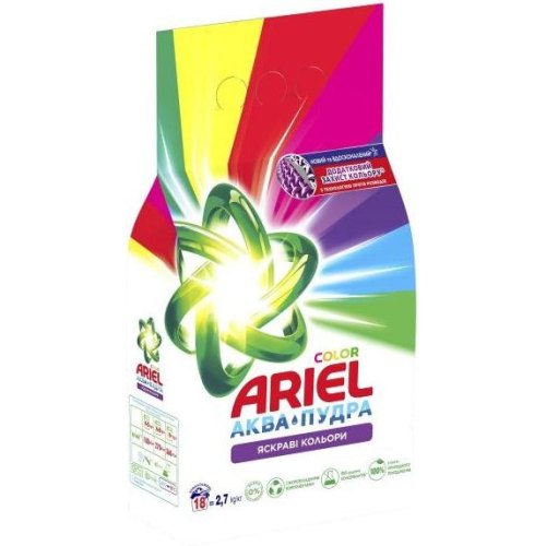 Пральний порошок Ariel Аква-Пудра Color, 2.7кг (8006540536735)