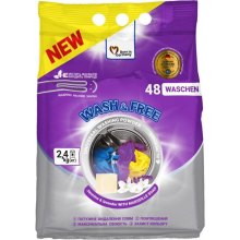 Пральний порошок Wash&Free Universal, з ароматом Жасмін та лаванда, з марсельським милом, 2.4кг (4262396140890)