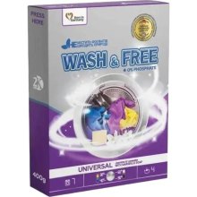 Пральний порошок Wash&Free Universal, з ароматом Жасмін та лаванда, з марсельським милом, 400г (4262396140876)