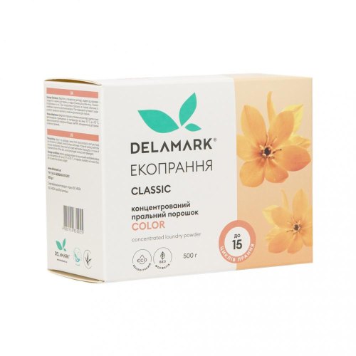 Пральний порошок DeLaMark Color, 500г (4820152330055)