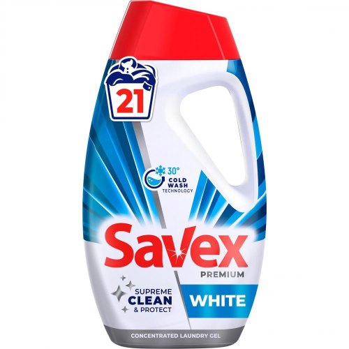 Гель для прання Savex Premium White, 945мл (3800024047817)