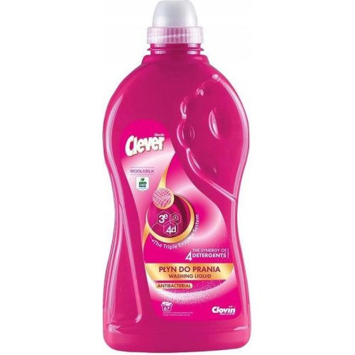 Гель для прання Clever Wool & Silk, 2л (5900308779903)