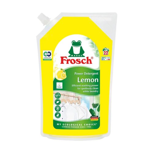 Гель для прання Frosch, з ароматом Лимон, дой-пак, 1.5л (4009175968302)