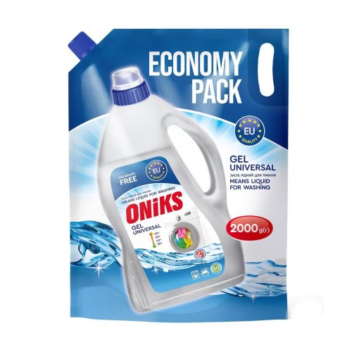 Гель для прання Oniks Universal, дой-пак, 2кг (4820191761506)