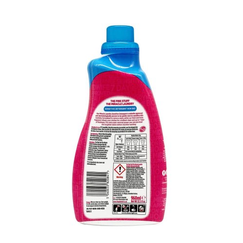 Гель для прання The Pink Stuff Sensitive Non Bio, 960мл (5060033820841)