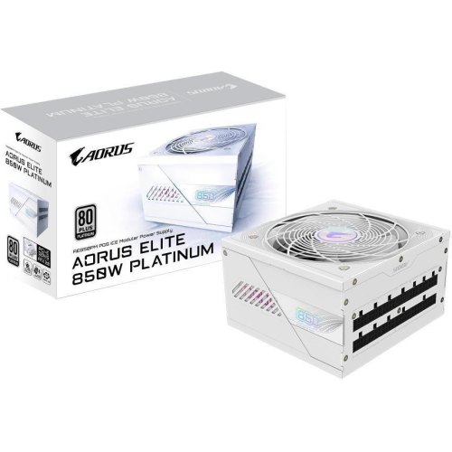 Блок живлення Gigabyte AE850PM PG5, 850W, 80+ Platinum, Modular, PCIe 5.0, White (GP-AE850PM PG5 ICE)