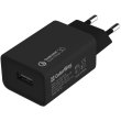 Мережевий зарядний пристрій Colorway 1xUSB, Quick Charge 3.0 (18W), Black