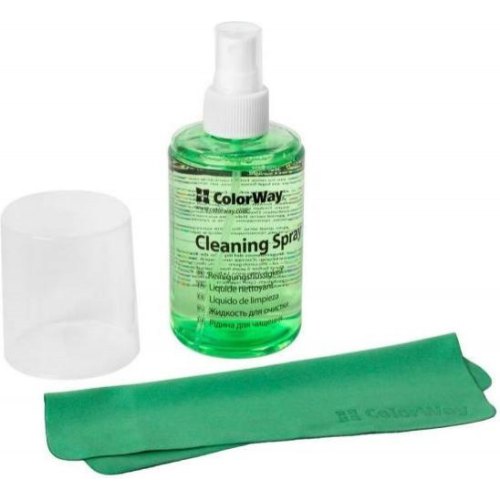 Чистячий засіб, ColorWay (CW-5200), для очистки екранів, скла і електроніки + серветки для дезінфекції (15смx17см) 60 шт