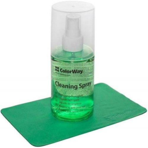 Чистячий засіб, ColorWay (CW-5200), для очистки екранів, скла і електроніки + серветки для дезінфекції (15смx17см) 60 шт