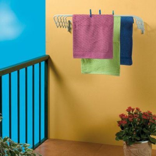 Сушарка для білизни Gimi Brio Super 120, настінна, 6м (156051)