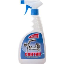 Спрей для чищення ванн Сан Клин, для видалення іржі та вапна, 500г (4820003542989)