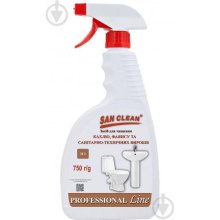 Спрей для чищення ванн Сан Клин Prof Line, для чищення кахлю та фаянсу, 750г (4820003544143)