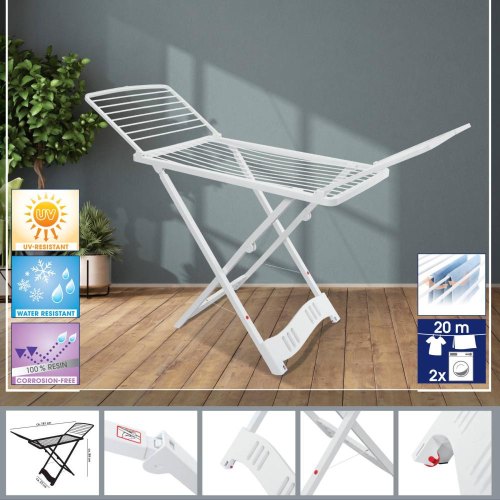 Сушарка для білизни Casa Si Resin White, підлогова, 20м (CS92066Q01)