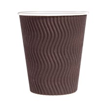 Стакани одноразові PROservice, паперові, Riple, коричневі, 250мл, 20шт (4823071635003)