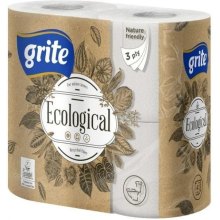 Туалетний папір Grite Ecological Plius, тришаровий, 4 рулони (4770023350227)