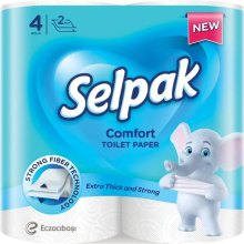 Туалетний папір Selpak Comfort, двошаровий, 4 рулони (8690530802117)