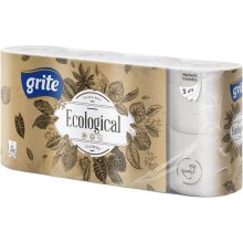 Туалетний папір Grite Ecological Plius, тришаровий, 8 рулонів (4770023350241)