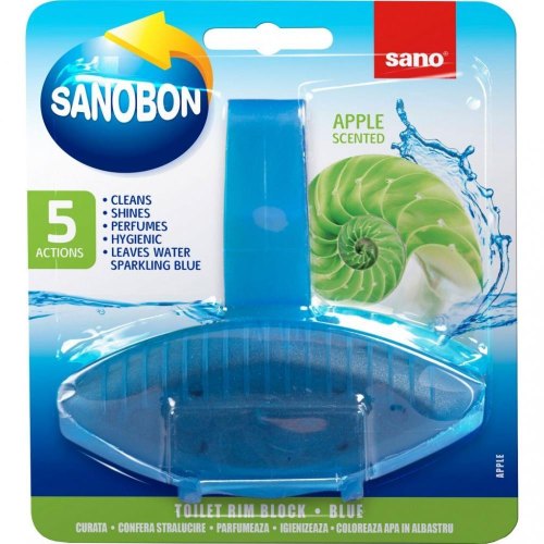 Туалетний блок Sano, з ароматом Яблуко, 55г (7290005426971)