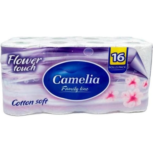 Туалетний папір Camelia, з ароматом Магнолія, тришаровий, 16 рулонів (8606111248151)