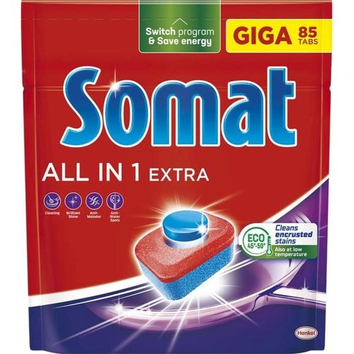 Таблетки для посудомийних машин Somat All in 1 Extra, 85шт (9000101809961)