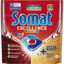 Таблетки для посудомийних машин Somat Excellence 5-в-1, 20шт (9000101808384)