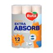Паперові рушники Ruta Selecta, тришарові, 12 рулонів (4820202894254)