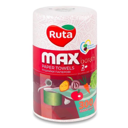 Паперові рушники Ruta Max, двошарові, 1шт (4820023744530)