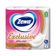 Туалетний папір Zewa Exclusive Ultra Soft, чотиришаровий, 4 рулони (7322541188546)