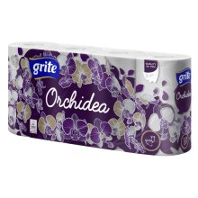 Туалетний папір Grite Orchidea, тришаровий, 8 рулонів (4770023348033)