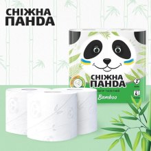 Туалетний папір Сніжна Панда Bamboo, двошаровий, 4 рулони (4823019009415)