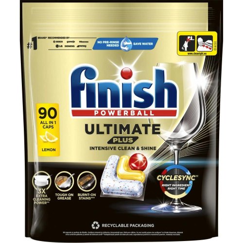 Таблетки для посудомийних машин Finish Ultimate Plus All in 1 Lemon, 90шт (5908252011025)