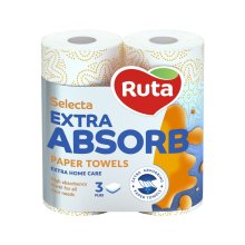 Паперові рушники Ruta Selecta, тришарові, 2шт (4820023744516)