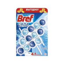 Туалетний блок Bref Сила Актив, з ароматом Океанська свіжість, 50г, 3шт (9000100753494/9000100753401)