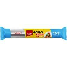 Фольга алюмінієва Chisto, міцна, для харчових продуктів, 10+1м (4823098407959)