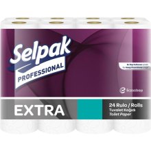 Туалетний папір Selpak Professional Extra, двошаровий, 22.3м, 24 рулони (8690530783621)